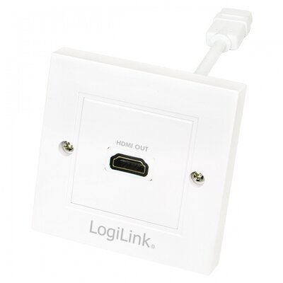 LogiLink HDMI fali aljzat 1x HDMI anya - fehér