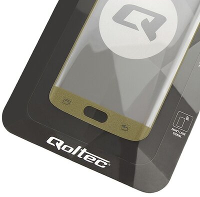 Qoltec 5.1" kijelzővédő üveg Samsung Galaxy S7 G930 telefonhoz - Arany