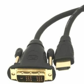 Gembird HDMI / DVI apa-apa kábel aranyozott csatlakozóval, 3m, bulk