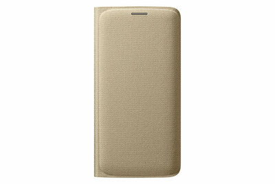 Samsung Galaxy S6 Edge Flip Wallet Fabric Tok Arany