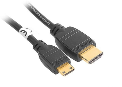TRACER miniHDMI M - HDMI M Adapterkábel Fekete 3m