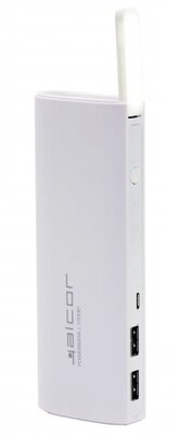 Alcor L10000 2in1 Power Bank 10400mAh Fehér