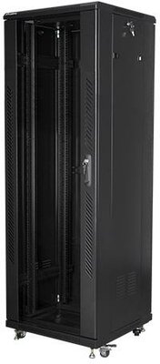 Lanberg 19" szabadonálló rack szekrény 37U/600x600mm - fekete