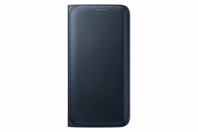 Samsung Galaxy S6 Edge Flip Wallet PU Tok Fekete