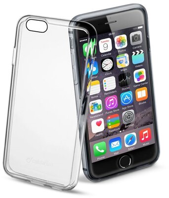 Cellularline Invisible műanyag tok gumi kerettel iPhone 6 - Átlátszó