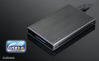 Akasa 2,5" Noir S (AK-IC19U3-BK) 2.5" HDD/SSD-hez, Fekete
