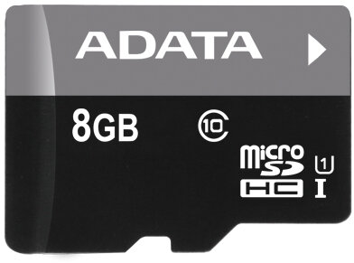 ADATA 8GB SD micro (SDHC Class 10 UHS-I) (AUSDH8GUICL10-RA1) memória kártya adapterrel