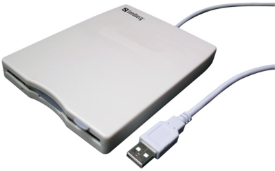 Sandberg 133-50 Külső Floppy meghajtó (USB Mini Reader) Fehér