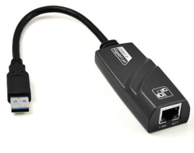 Akyga AK-AD-31 USB 3.0 M - RJ45 F Adapterkábel 0.15m - Fekete