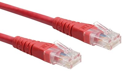 Roline UTP Cat6 patch kábel - Piros - 1m