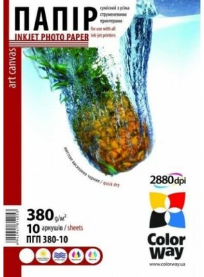 ColorWay Fotópapír ART series, canvas vászon (olajos), 380 g , A3 +, 10 lap