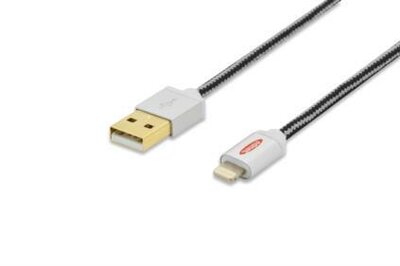 Ednet iPhone® Lightning-USB adat- és töltőkábel 0.5m