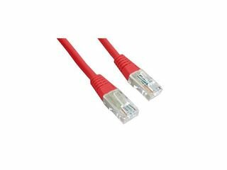 Gembird UTP kat.5e RJ45 patch kábel, 0.25m, piros