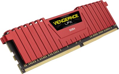 Corsair DDR4 8GB 2666MHz Vengeance LPX Red - Memória