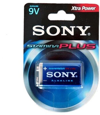 Sony Stamina Plus Alkaline 6LR61/9V elem (1db/csomag)