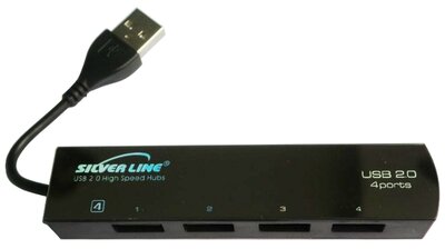 Silverline SL-004H 4 portos USB2.0 HUB