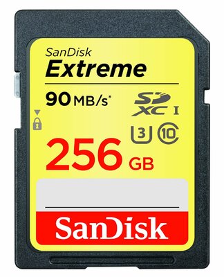 Sandisk Extreme SDXC UHS-I U3 256GB memóriakártya