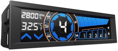 NZXT Sentry 3 Érintőképernyős Ventilátor szabályzó előlapi panel - 5.25" Fekete