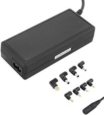 Qoultec Universal power adapter 90W | 8 plugins | +power cable