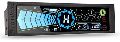 Thermaltake Commander FT Érintőképernyős Ventilátor szabályzó előlapi panel - 5.25" Fekete
