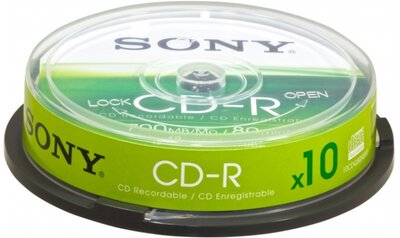 SONY CD lemez CDR DATA 700MB 48x 10db/henger