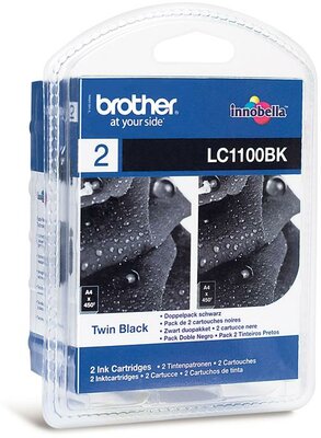 Brother LC1100BK2 Fekete Tintapatron (Twin Pack)