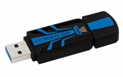 Kingston 32GB R30 G2 USB3.0 pendrive - Fekete/kék /Vízálló, Ütésálló/