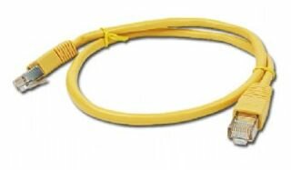 Gembird FTP kat.5e RJ45 patch kábel, 0.5m, sárga