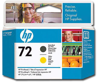 HP 72 matt fekete/sárga nyomtatófej