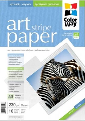 ColorWay Fotópapír ART series, stripes (fényes), 230 g , A4, 10 lap