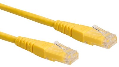 Roline UTP Cat6 patch kábel - Sárga - 2m