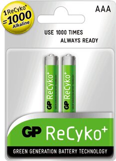 GP ReCyko+ 850mAh AAA Akkumulátor 2db/bliszter