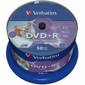 Verbatim 43512 AZO DVD+R Nyomtatható DVD lemez Hengerdobozban 50db