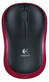 Logitech M185 Wireless Notebook Egér - Piros