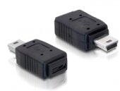 Delock Adapter USB mini male > USB micro-A+B female