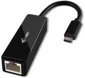 i-tec C31GLAN USB 3.1 Type-C M - RJ45 F Adapterkábel 0.1m Fekete