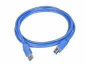 Gembird USB 3.0 A- B kábel, 1.8m, kék