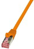 LogiLink CAT6A S/FTP Patch Cable PrimeLine AWG26 PIMF LSZH orange 7,50m