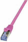LogiLink CAT6A S/FTP Patch Cable PrimeLine AWG26 PIMF LSZH pink 5,00m