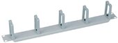 LogiLink OR104G 19" Kábelrendező (1U, 5 Műanyag horgos) Szürke