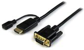 Startech HD2VGAMM3 HDMI - VGA aktív adapter kábel 0.9m Fekete