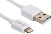 Sandberg USB Lightning AppleApproved Szinkronizáló és töltőkábel 2M - Fehér