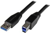 Startech USB3SAB10M USB 3.0 A - USB B adatkábel 10m - Fekete
