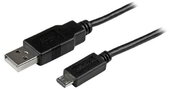 Startech USBAUB1MBK USB 2.0 - Micro USB Slim adat/töltőkábel 1m - Fekete