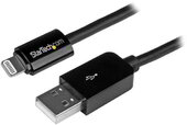 Startech USBLT3MB Apple Lightning - USB A adat/töltőkábel 3m - Fekete