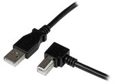 Startech USBAB3MR USB B - USB 2.0 "L" adatkábel 3m - Fekete