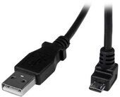 Startech USBAUB2MD Micro B - Micro USB "L" adatkábel 2m - Fekete