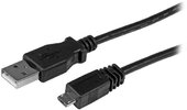 Startech UUSBHAUB1M USB A - USB Micro B adat/töltőkábel 1m - Fekete