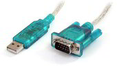 Startech ICUSB232SM3 USB A - RS232 DB9 Serial összekötő kábel 0.9m - Kék/fehér