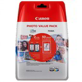 Canon 8286B006AA Photo Value Pack Eredeti Tintapatron Fekete + Tri-color + Fotópapír